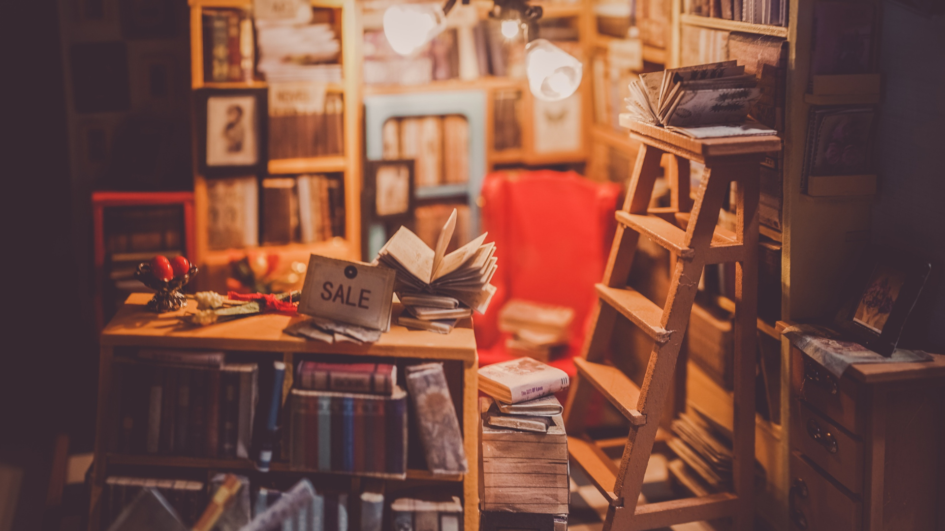 independent bookstore with local fiction books