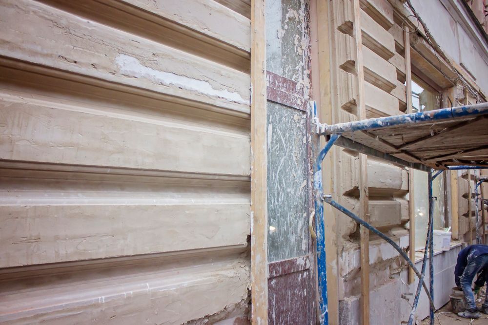 Building Exterior Under Renovation — C & S Building In Lismore, NSW