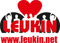 Ein Logo für Leukin mit Herz und Menschen