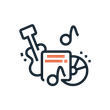 A line drawing of a bicycle with a key and a wheel.