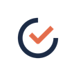 A check mark in a circle on a white background.