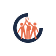 A group of people giving each other a high five in a circle.