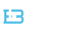 Blue stylized “C&B” logo on a white background