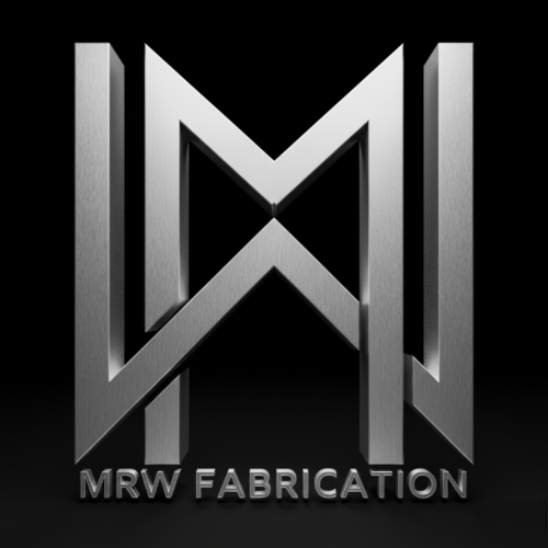 A logo for a company called mrw fabrication.