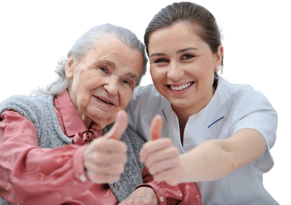 caregiver with patient