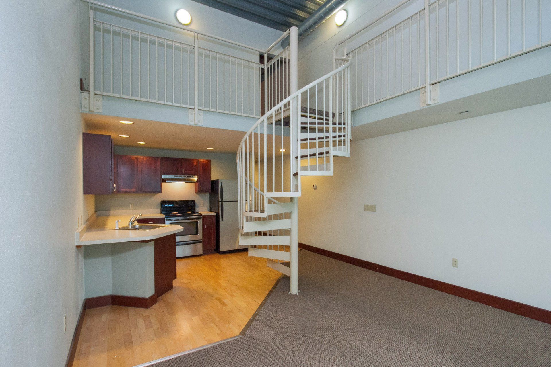 Staircase in the Lofts student living