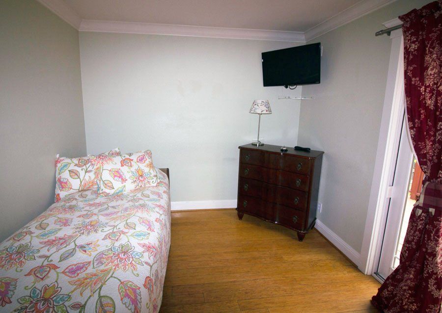 dresser with tv