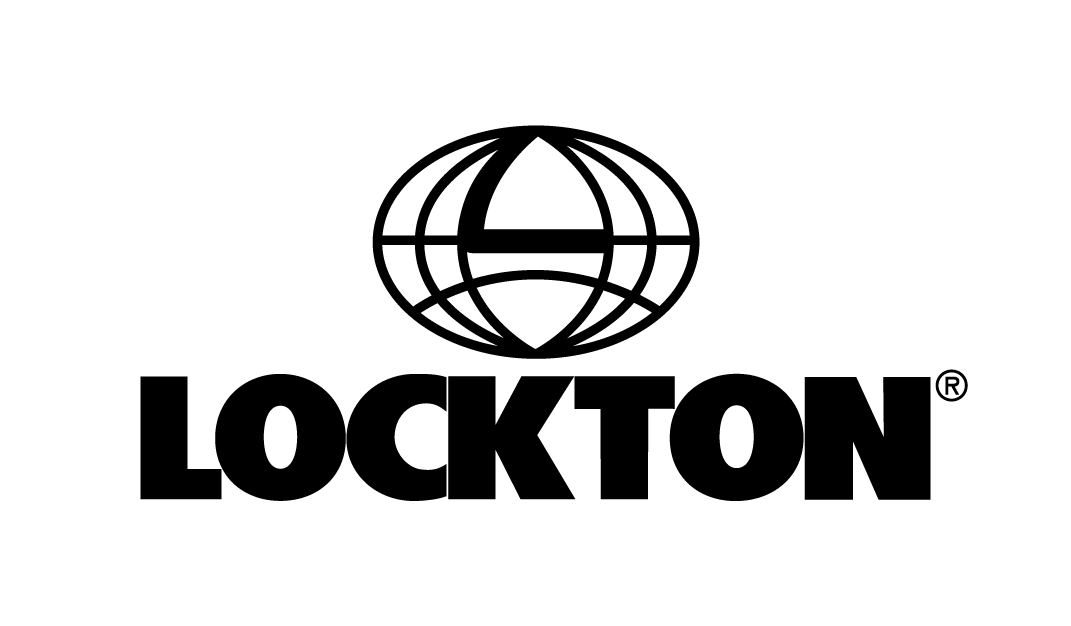 LOCKTON logo with black globe icon above bold black text on a white background