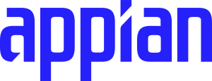 Blue Appian logo text on a white background