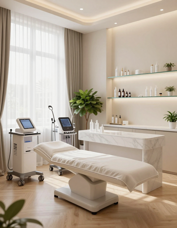 Profesional de estética realizando un tratamiento facial personalizado en Palermo