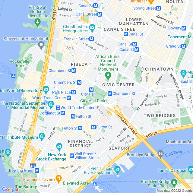 Map of business location