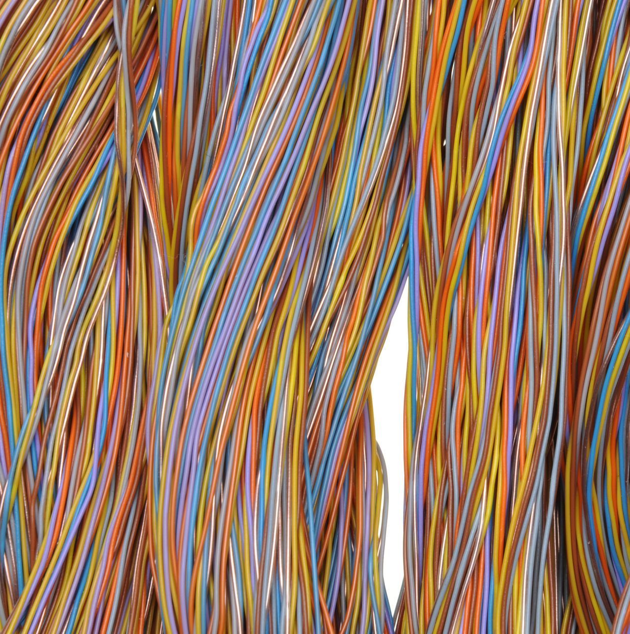 multicolored structured cables