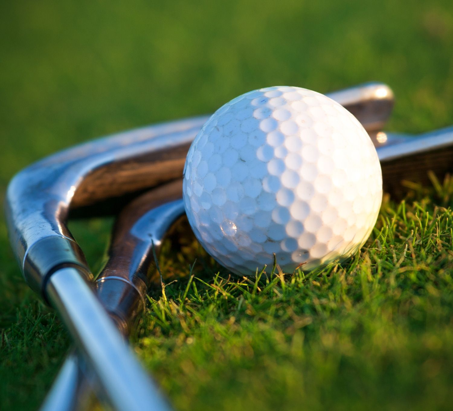 close up of golf equipment on ground