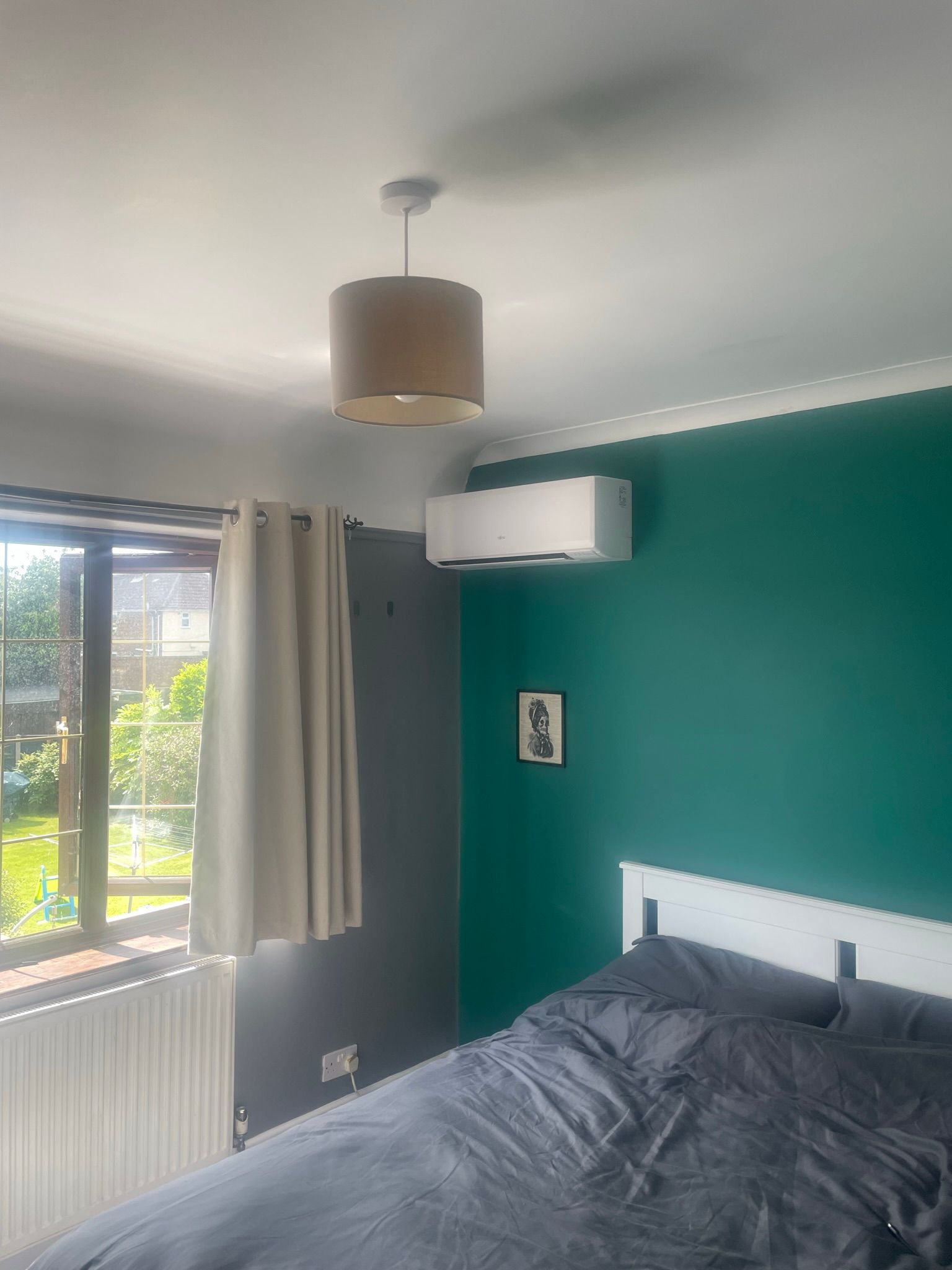Single split installed in spare bedroom