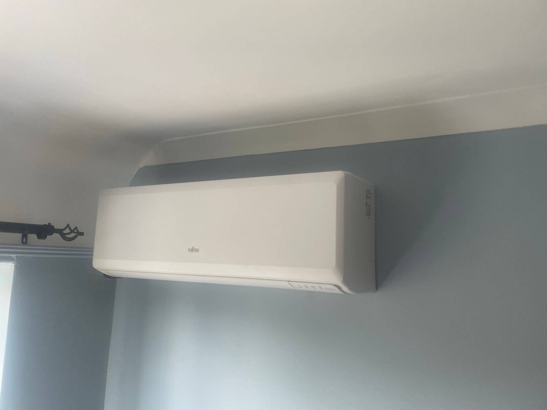 Single split installed in bedroom