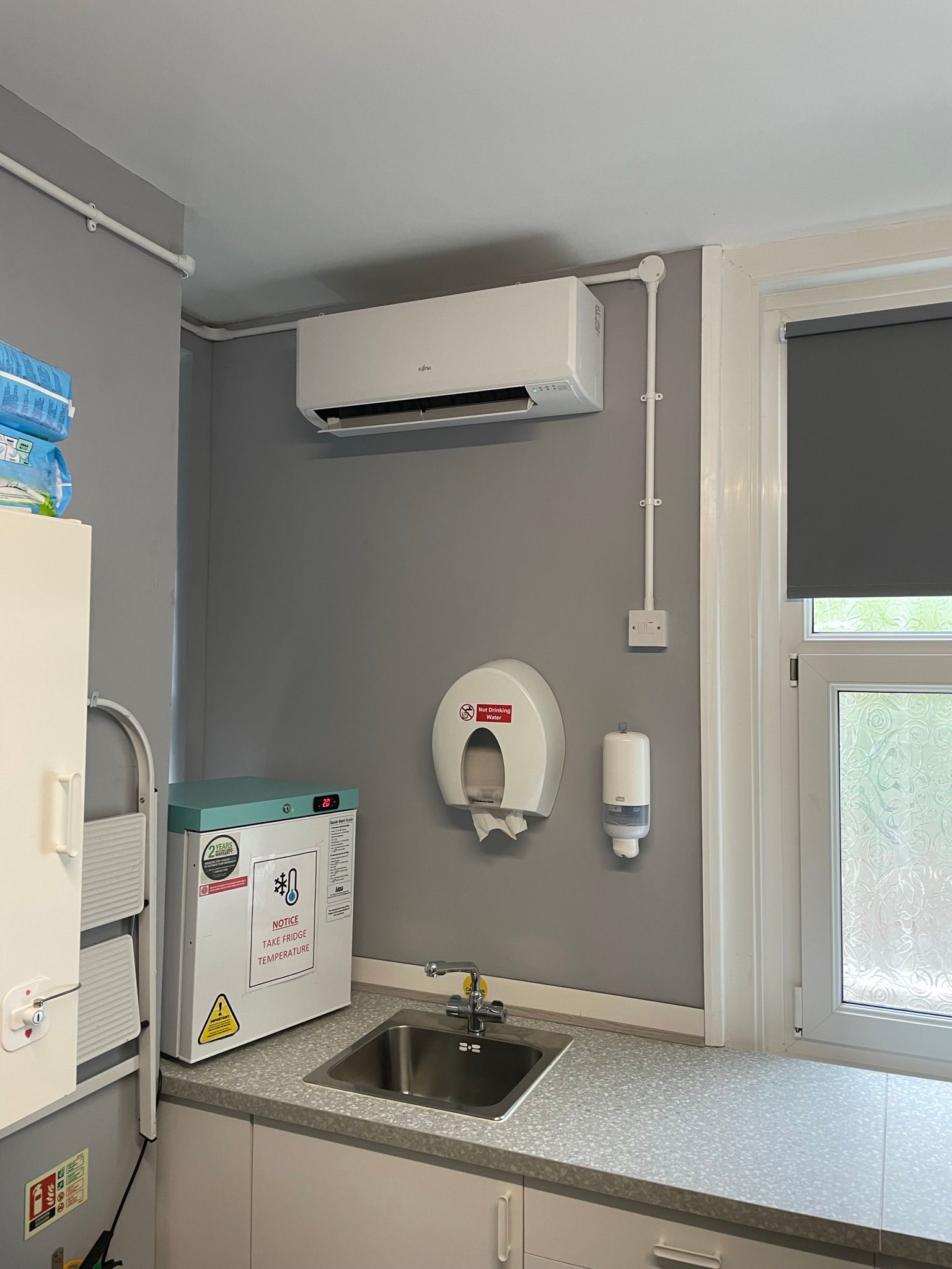 Fujitsu install in a medical room in Hythe, Kent.