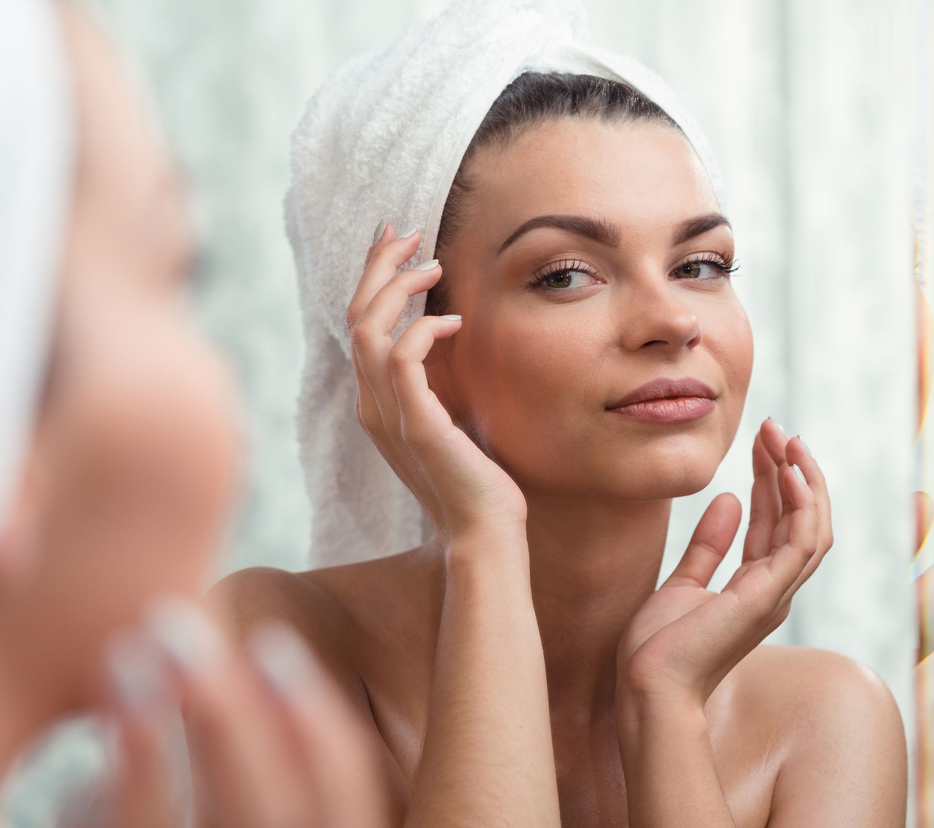 Woman on Mirror