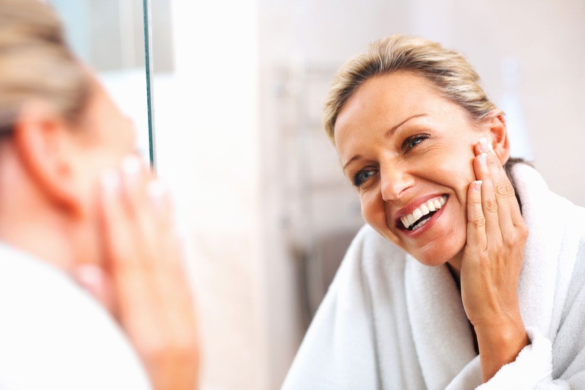 Woman Is Smiling