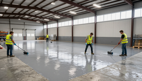 Commercial epoxy floor