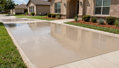 Driveway epoxy coating