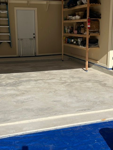 Concrete grinding preparation for epoxy flooring