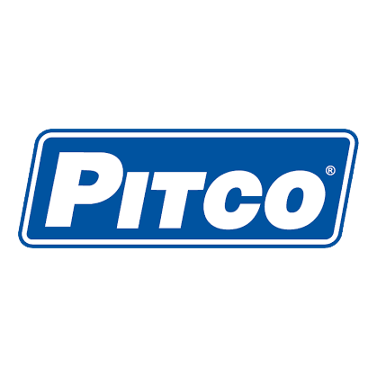 Pitco logo in blue and white rounded rectangle