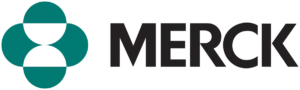 Merck logo with teal circular icon and black wordmark