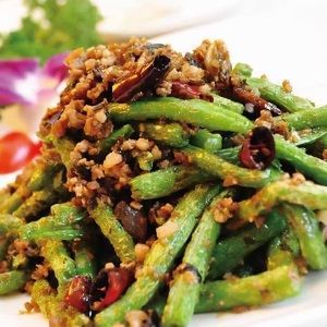 green bean w shredded pork