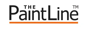 The PaintLine logo in black and orange on a white background