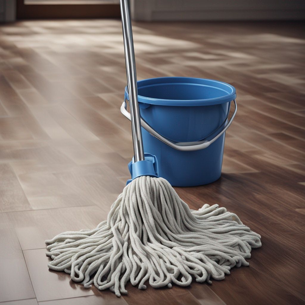 Tile cleaning services in progress in Launceston
