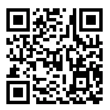 Black-and-white QR code on a white background