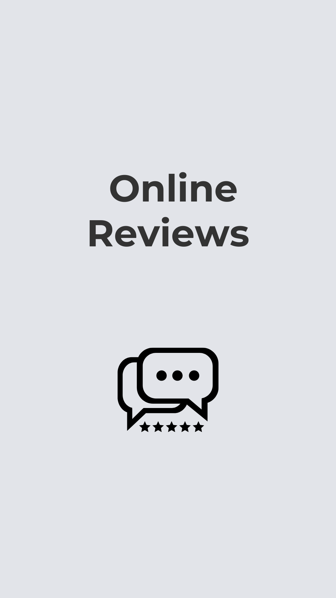 Google Reviews logo with speech bubbles and stars.