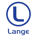 Blue "L" inside a blue circle; "Lange" below.
