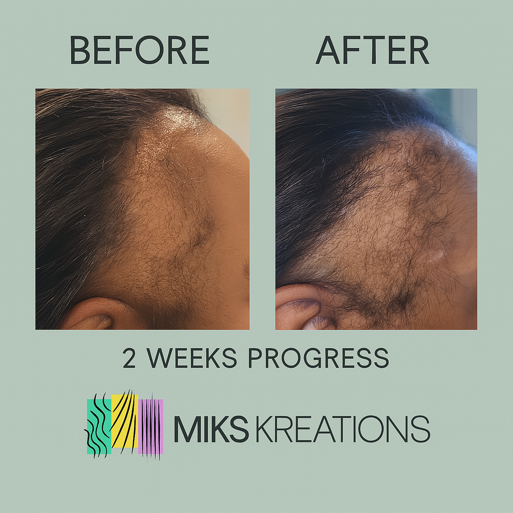 miks kreations salon before and after hair restoration