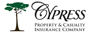 The logo for cypress property and casualty insurance company