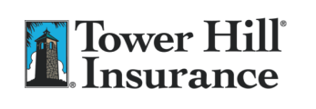 A blue and orange logo for velocity risk underwriters