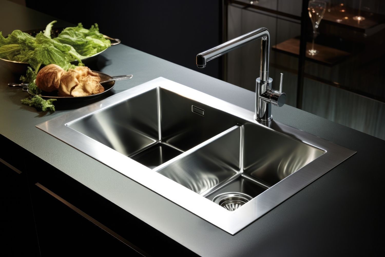 Kitchen Sink and Faucets cleaner