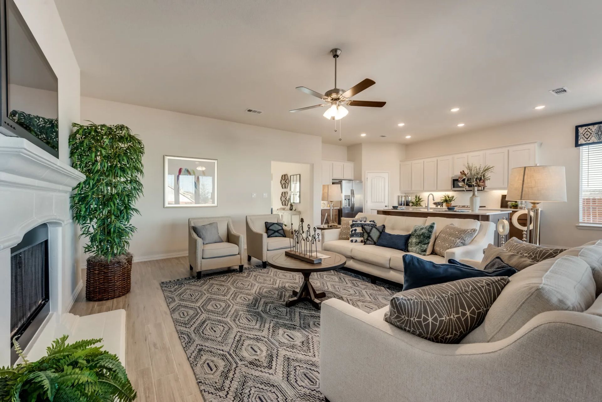 Furnished Living Space | Morningstar Homes