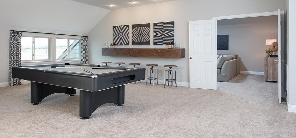 Furnished Living Space | Morningstar Homes