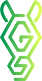 Green geometric logo with a stylized rabbit head and interlocking G and S letters