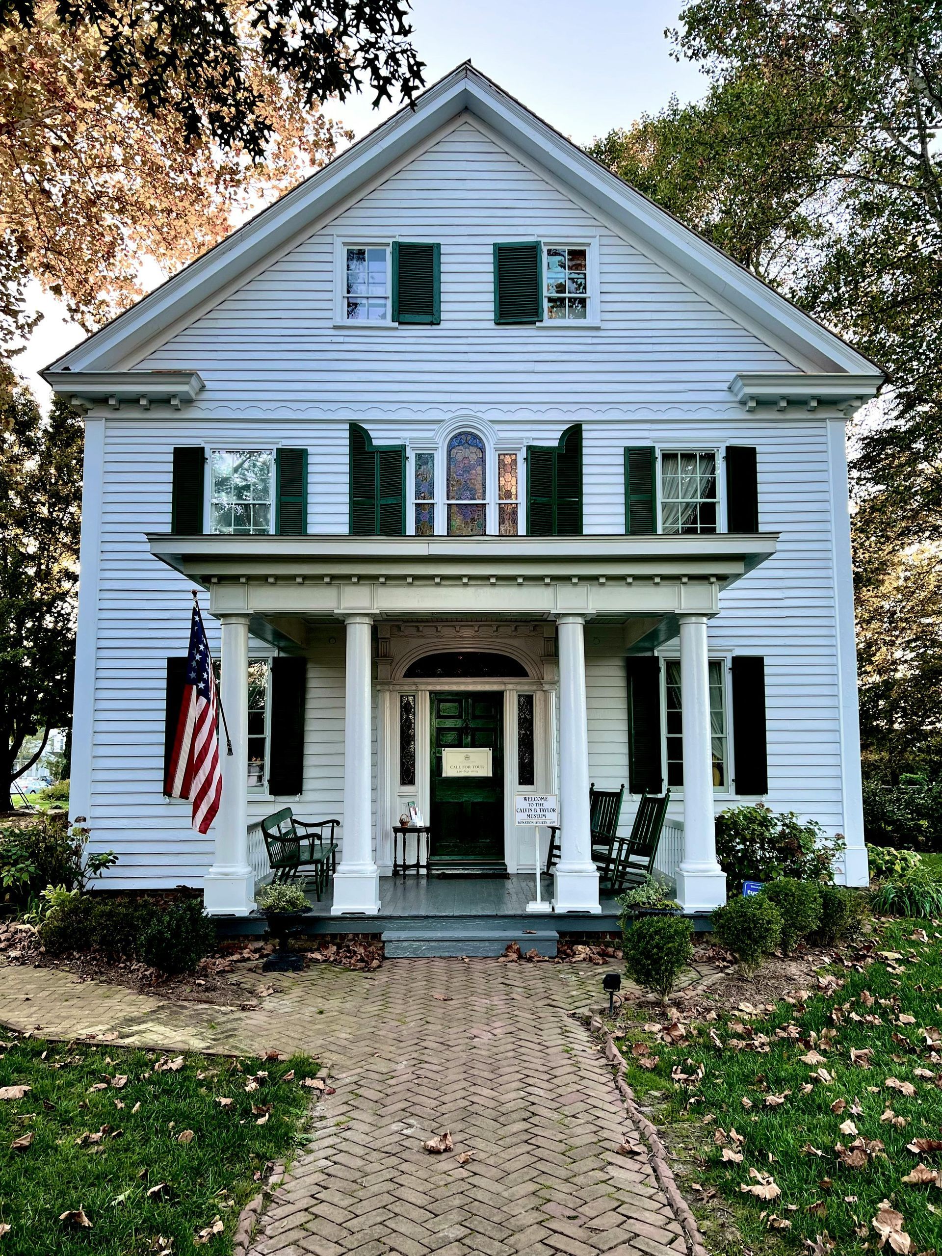 An older home with new windows