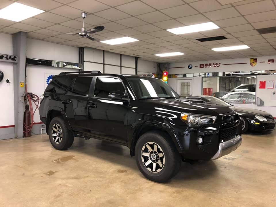 installing window film on car