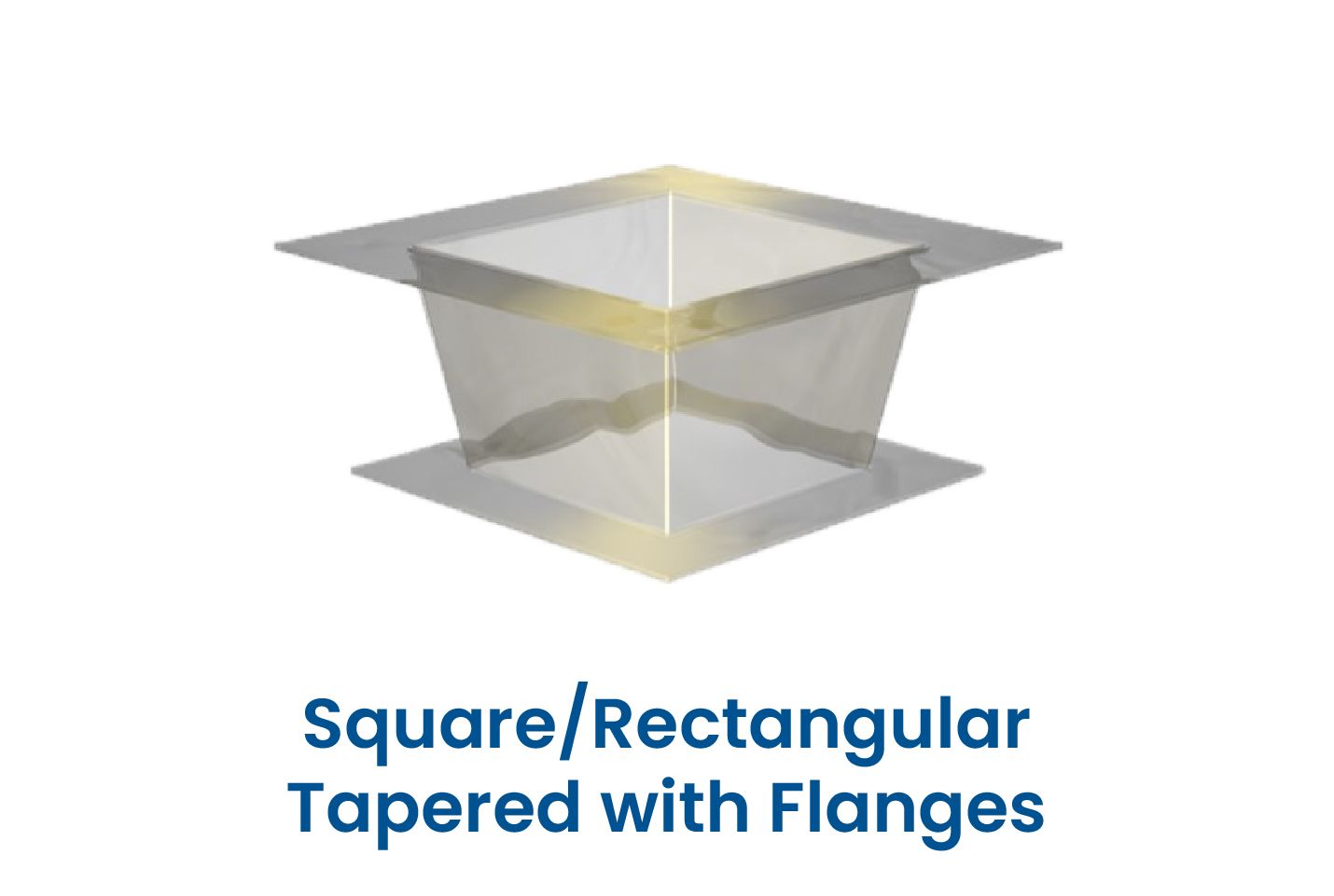 A picture of a square / rectangular tapered connector.