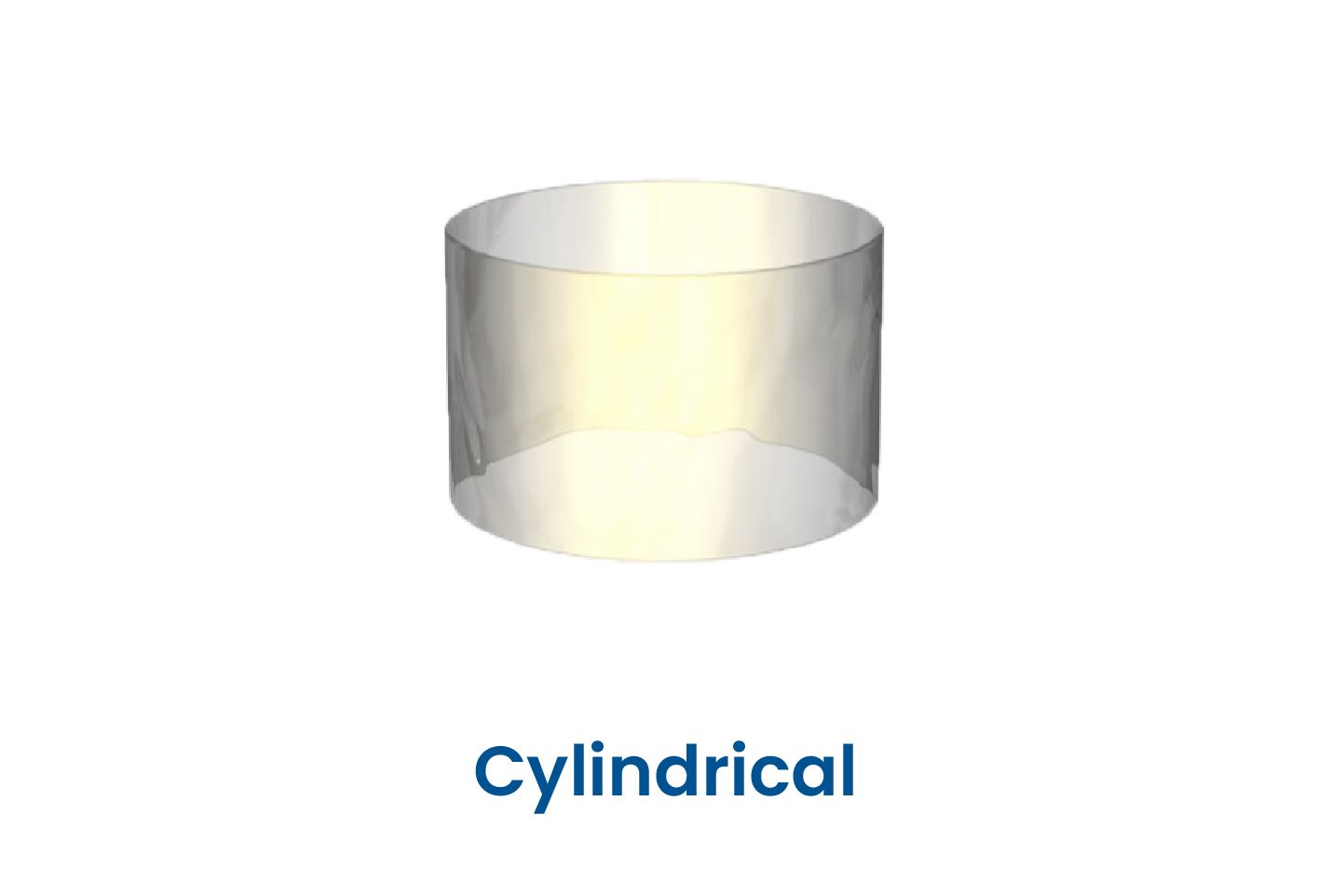 A picture of a cylindrical connector on a white background.