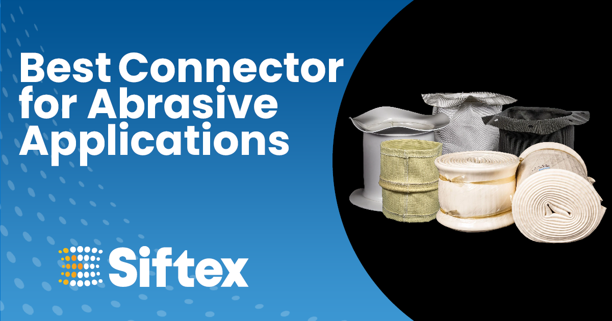 Flexible connector materials for abrasive applications compared by Siftex