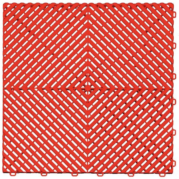 Racing Red Color Option for Swisstrax Garage Floor Tiles
