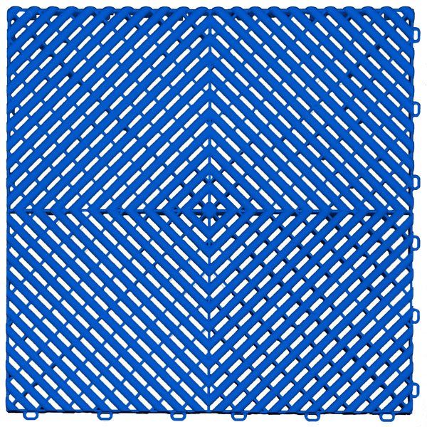 Island Blue Color Option for Swisstrax Garage Floor Tiles