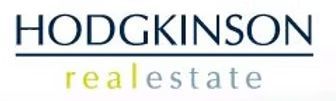 A logo for a real estate company called hodgkinson real estate