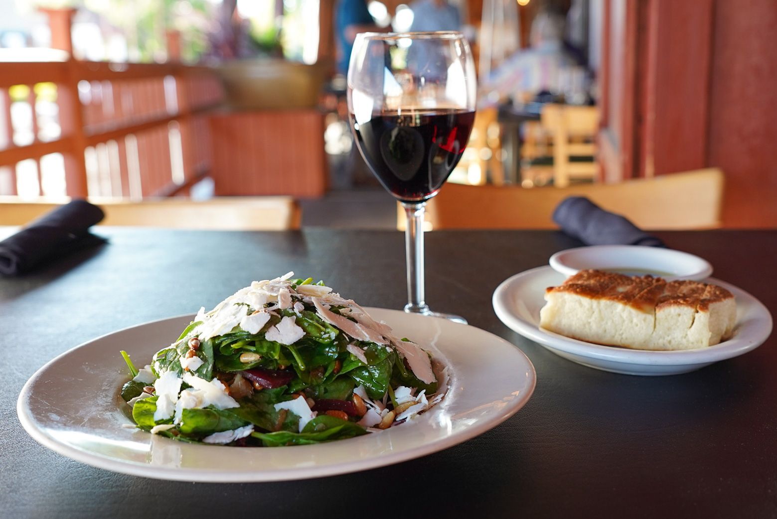 salad on the patio