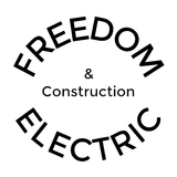 Freedom Electric & Construction logo in black text on a white background